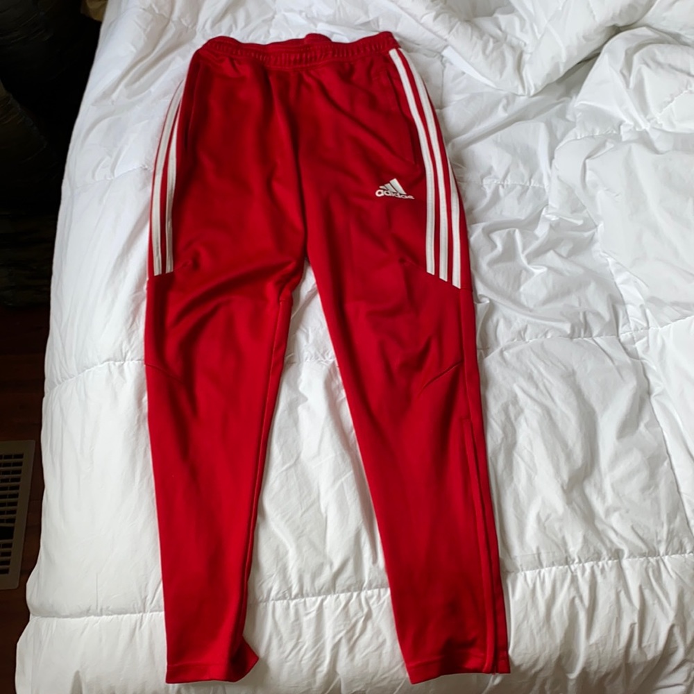 ❗️SOLD❗️ADIDAS RED CLIMACOOL FOOTBALL PANTS UNISEX